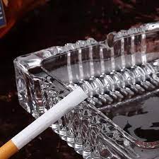 Square Glass Ashtray(3pcs)
