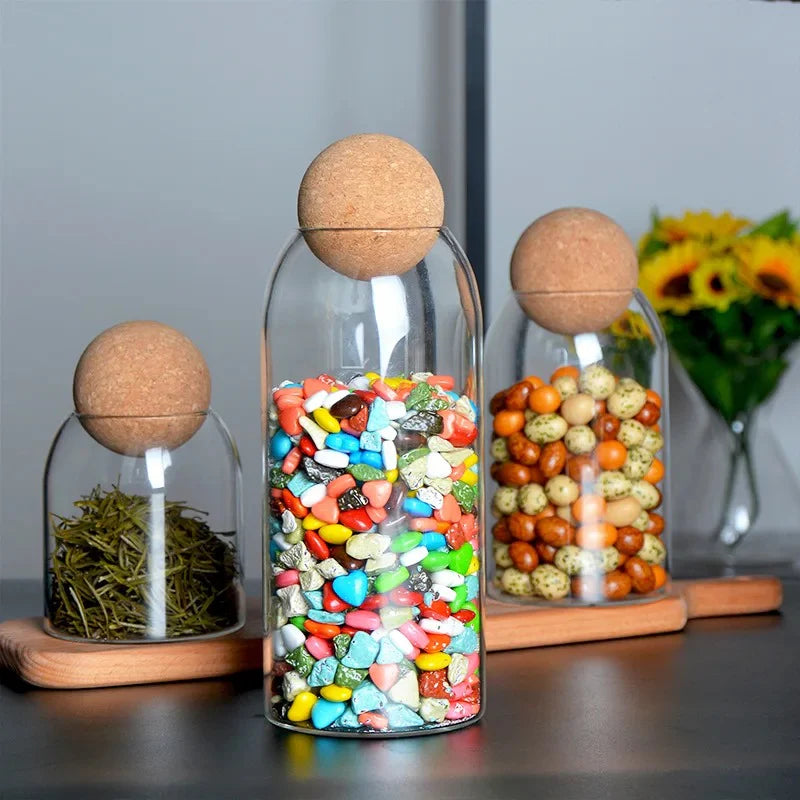Glass Jar With Cork Lid