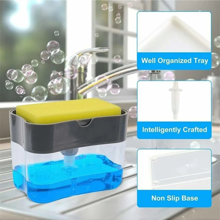 Soap Pump and Sponge Caddy