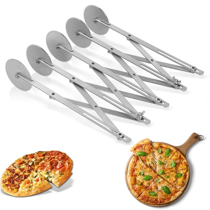 5 wheels Dough Cutter Stainless Steel