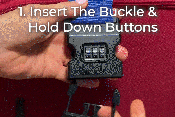 Luggage Belt Strap with Lock