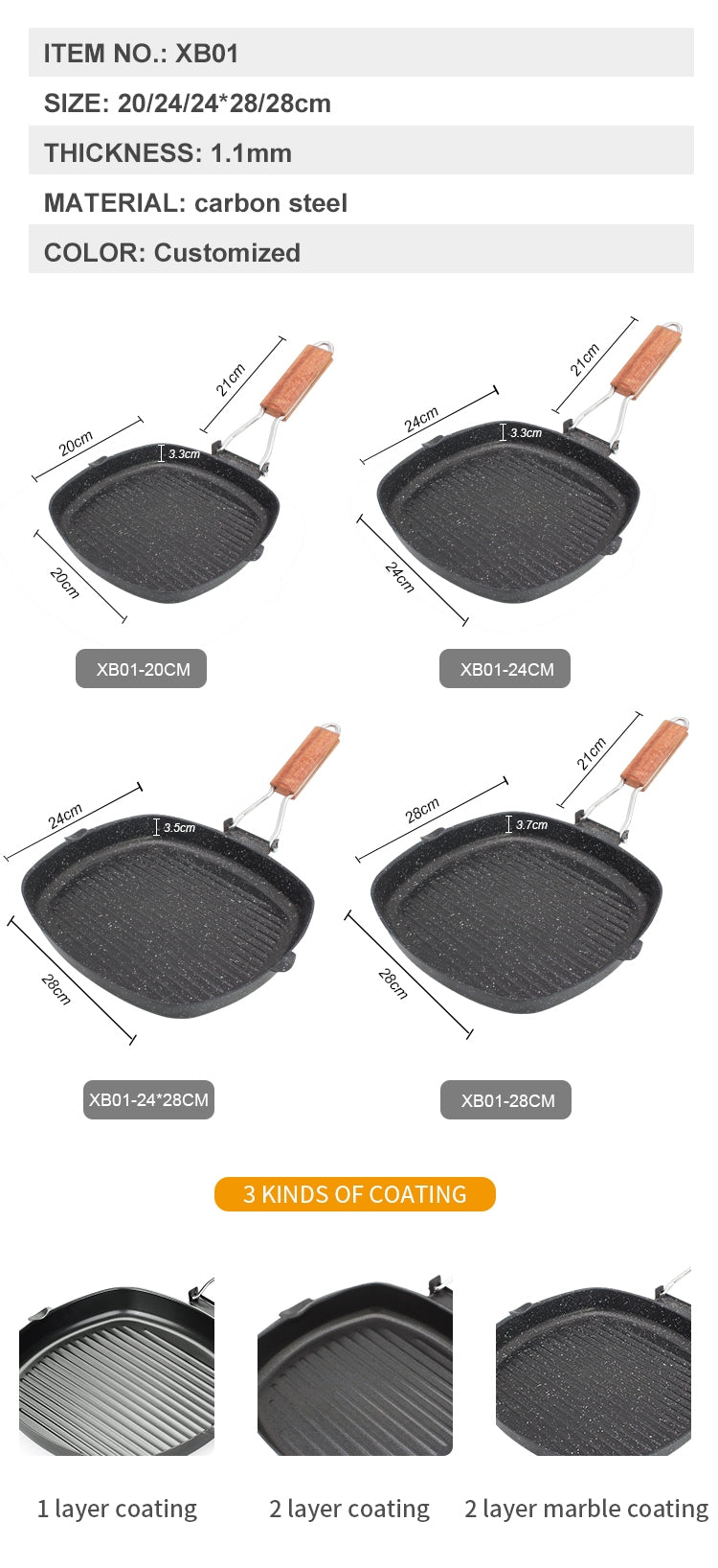 Foldable Handle Pan
