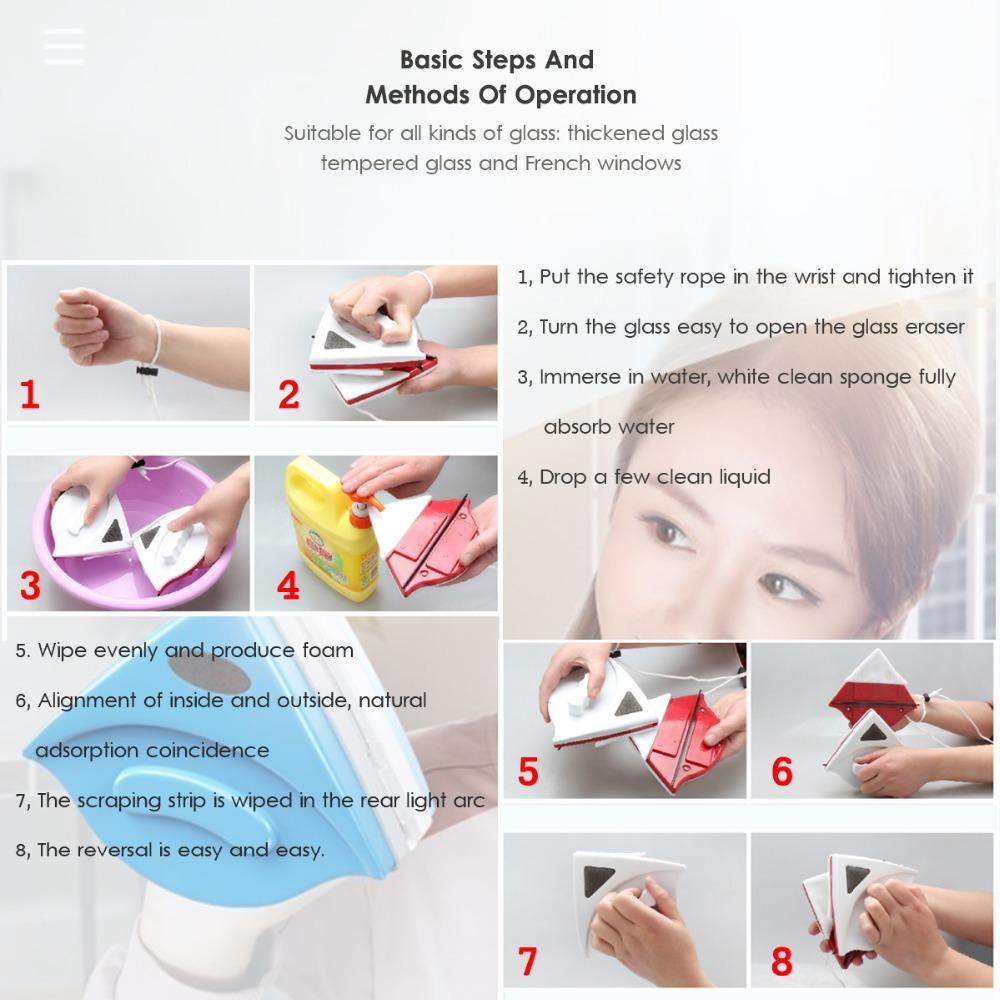 Double Magnetic Window Cleaner Brush