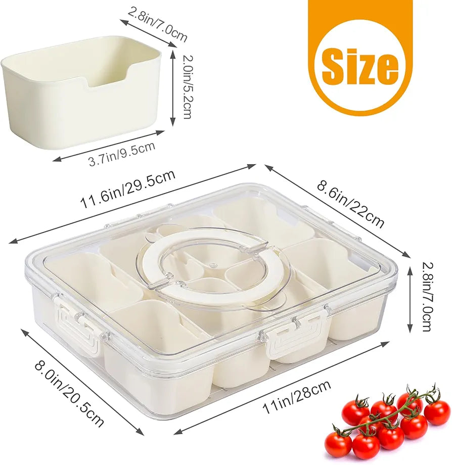 8 compartments food distribution box