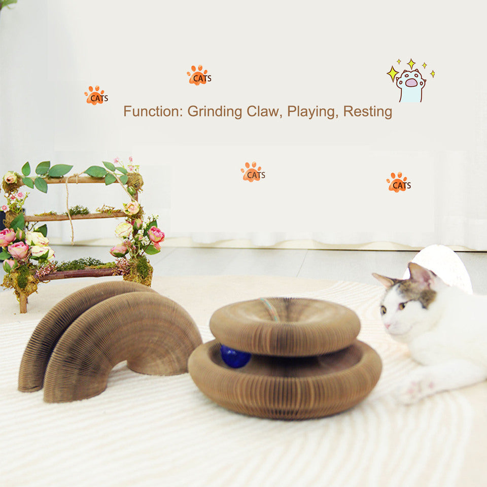 Magic organ cat scratching board