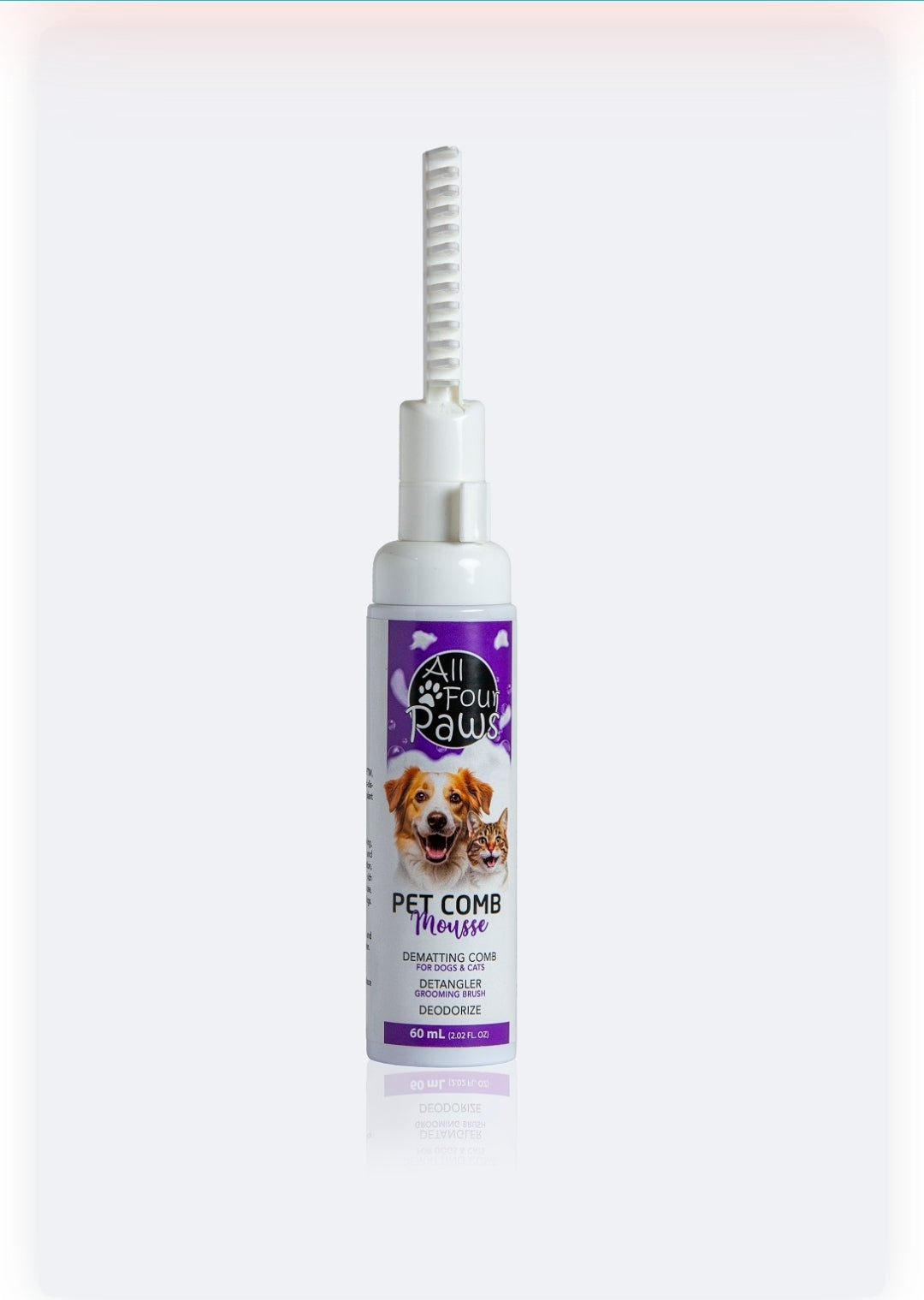 Pet comb waterless foam