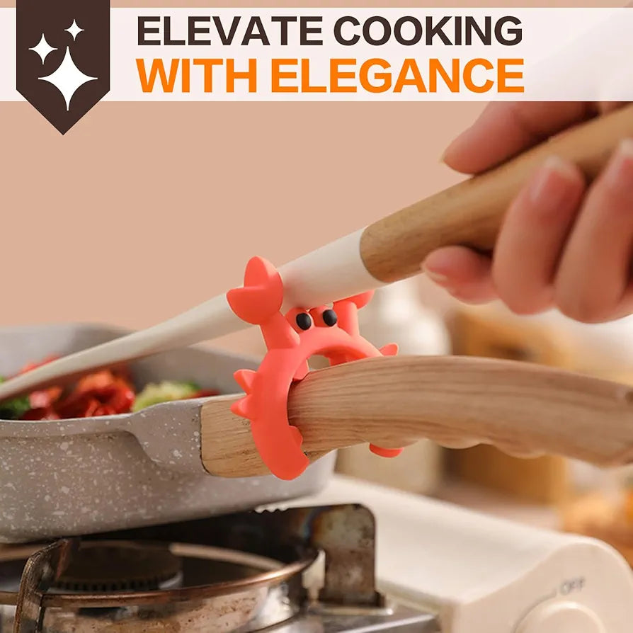 Cute crab spatula holder pack of 4