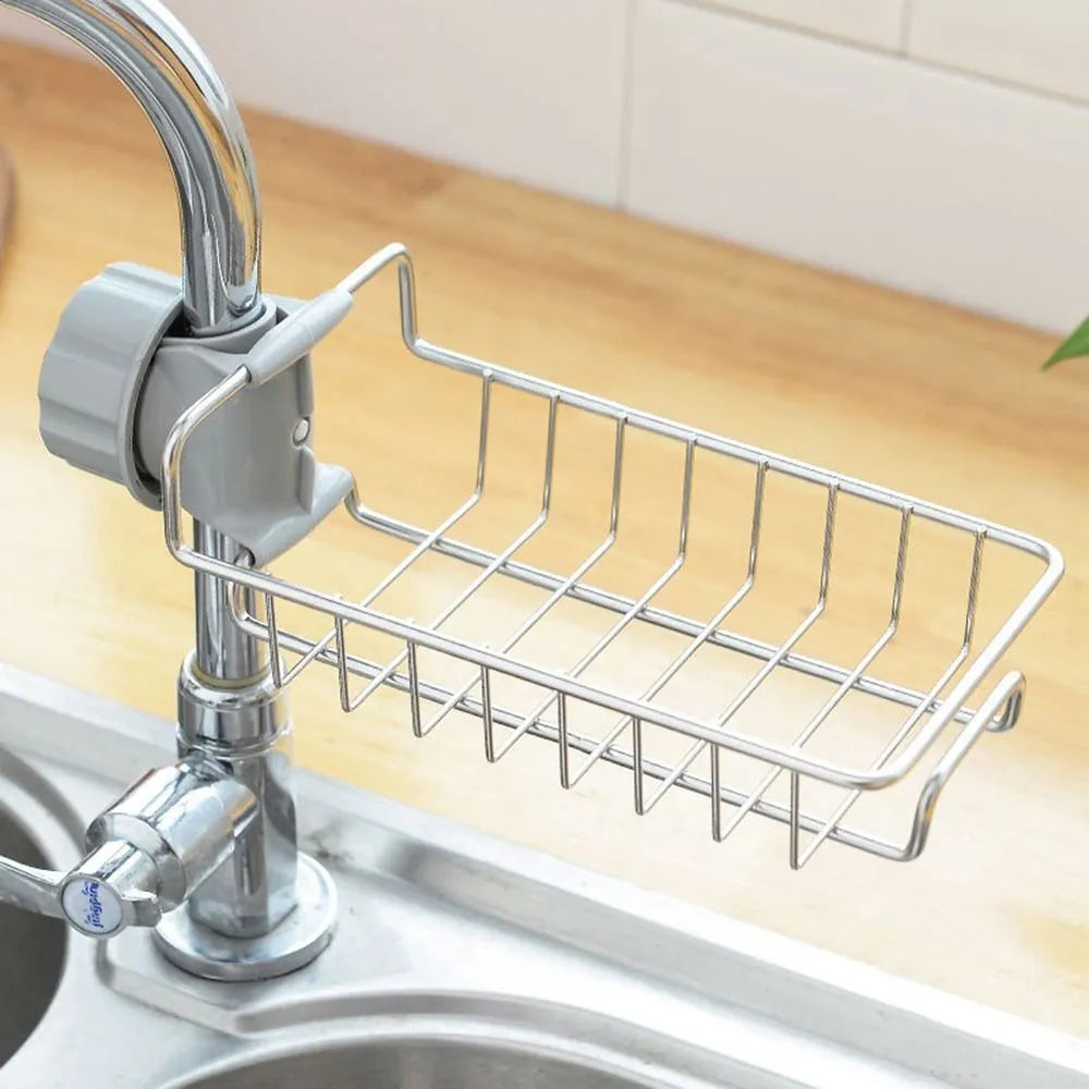 Stainless Steel Faucet Storage Organizer Rack