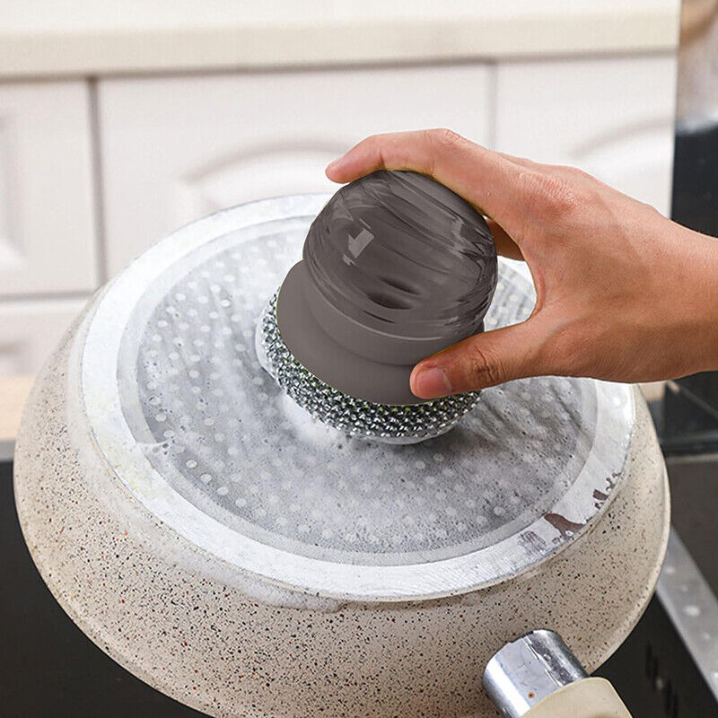Dish Scrub with Soap Dispenser