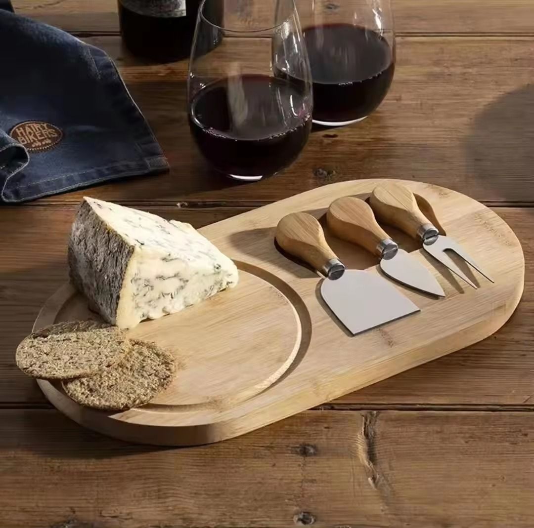3 pcs Cheese Serving Utensils with Board