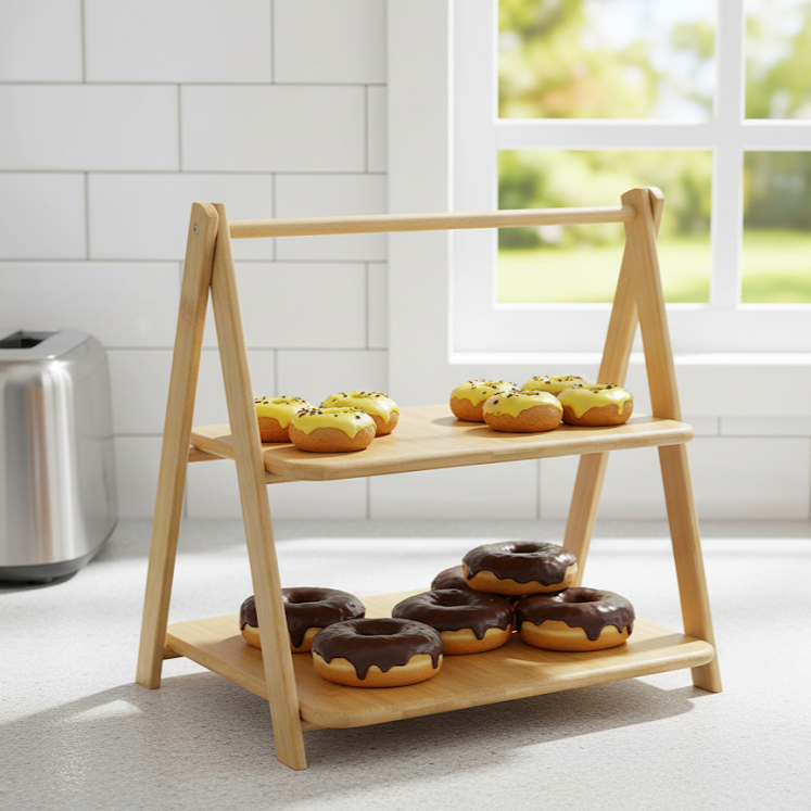 Stand with 2 Presentation Shelves