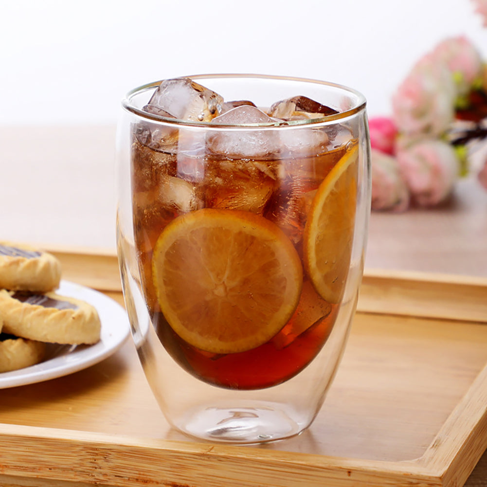 Double Wall Glass Cup No Handle ( 250 ml)