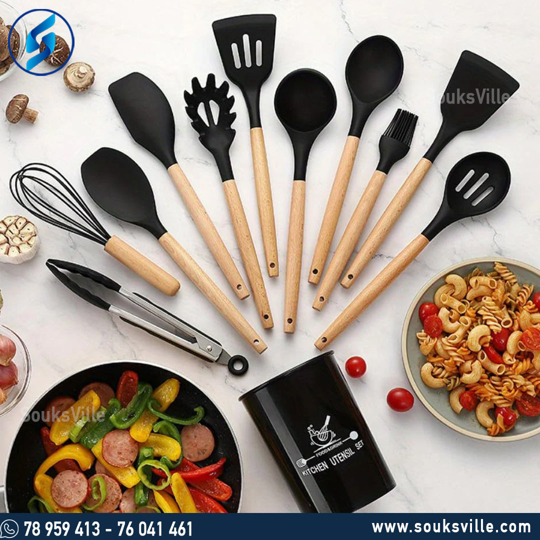 12 Piece Silicone Utensil Set