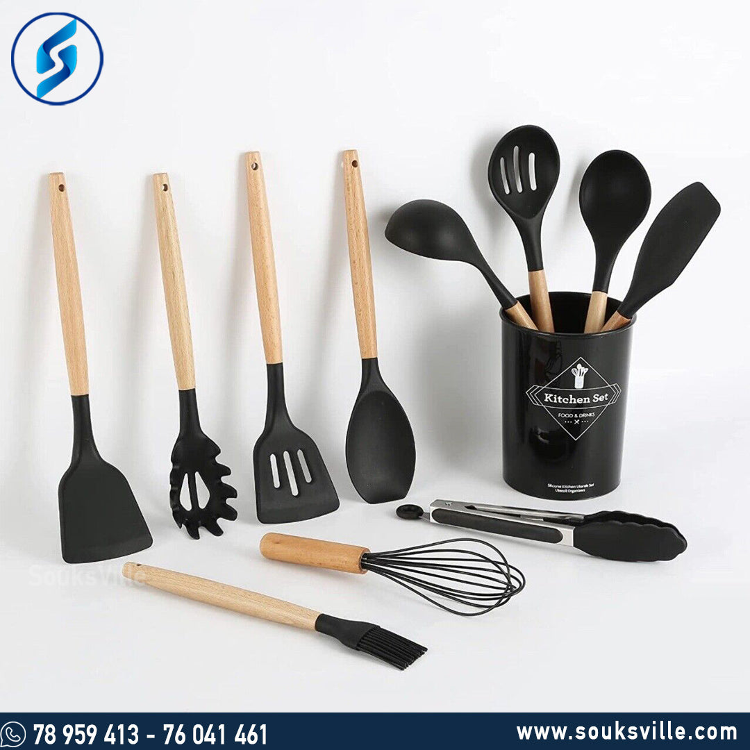 12 Piece Silicone Utensil Set