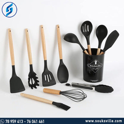 12 Piece Silicone Utensil Set