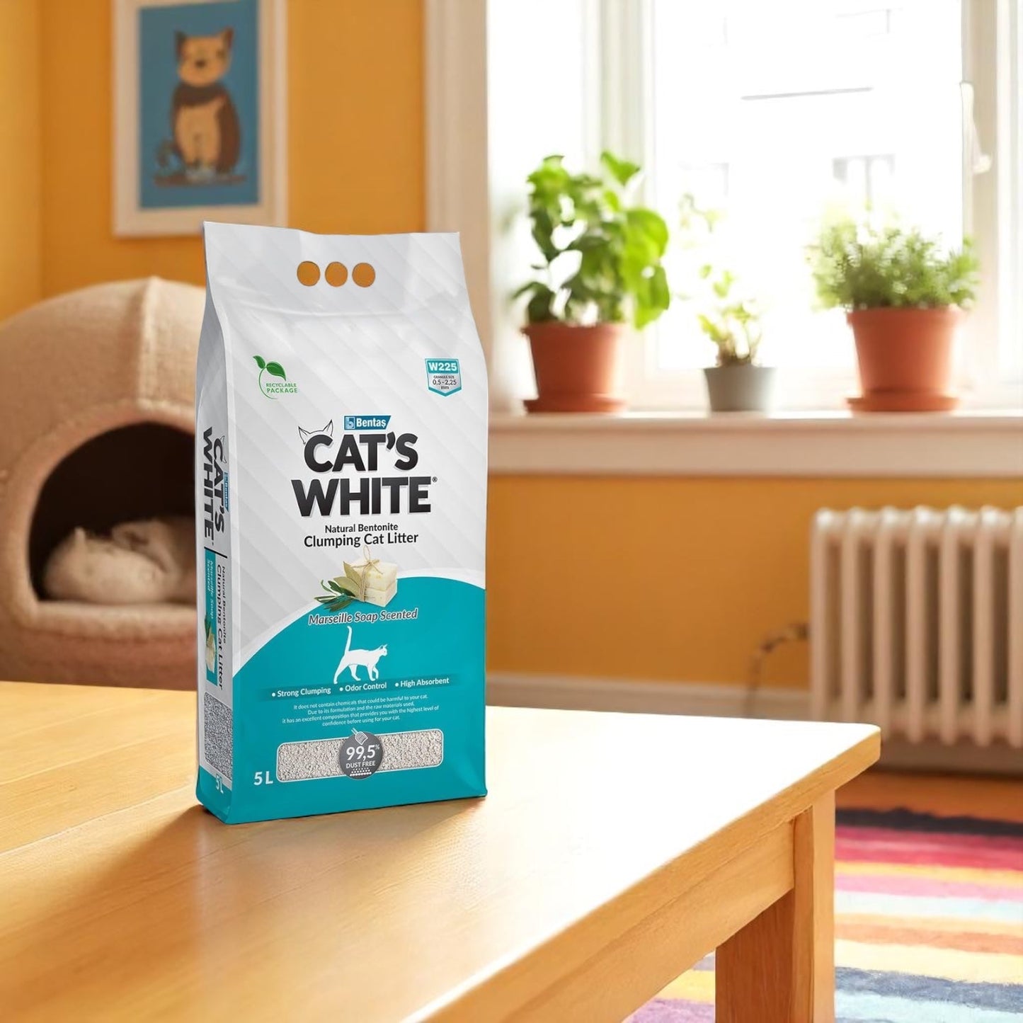 Cat's White Marsialla Soap Scented Cat Litter