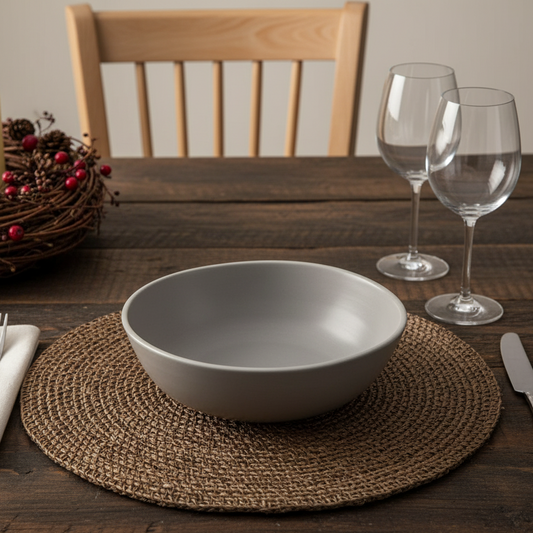 Matt Gray Irregular Shape Bowl (Set of 6)