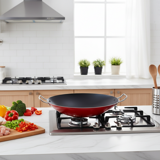 Nouval Red Frying Wok