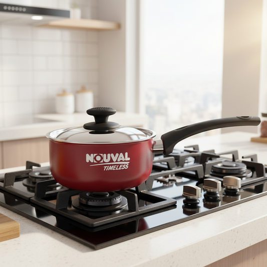 Nouval  Red Sauce Pan With Cover