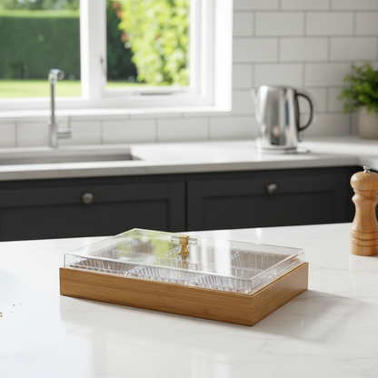 Condiment Tray with 6 Bowls