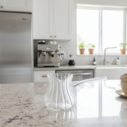 Lined Glass Coffee Pot