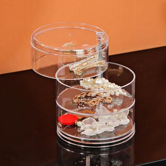 3 Layers Rotating Jewelry Box