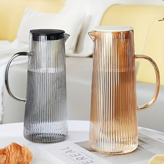 Ribbed Glass pitcher