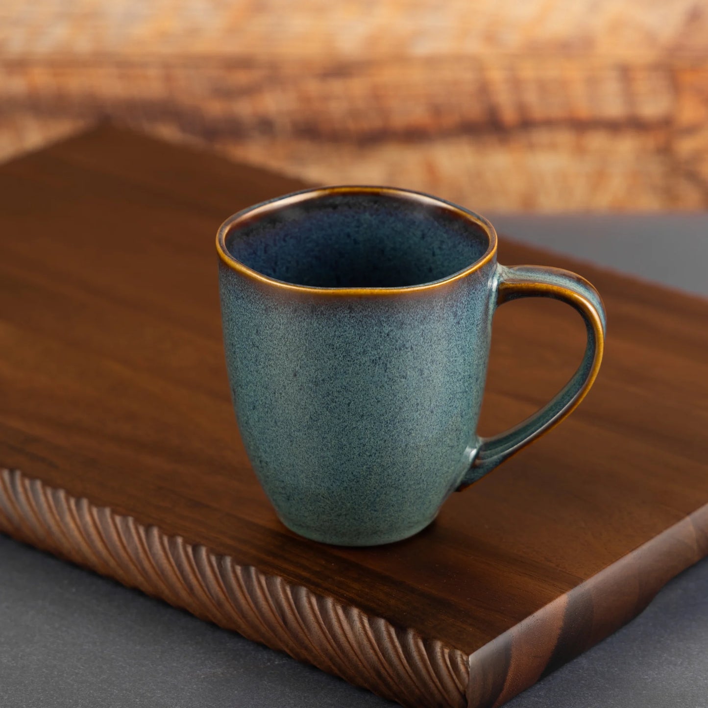 Ocean Blue Glazed Mug