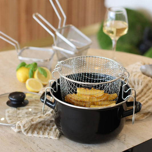 Enamelled Steel Fryer