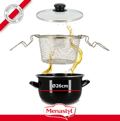 Enamelled Steel Fryer