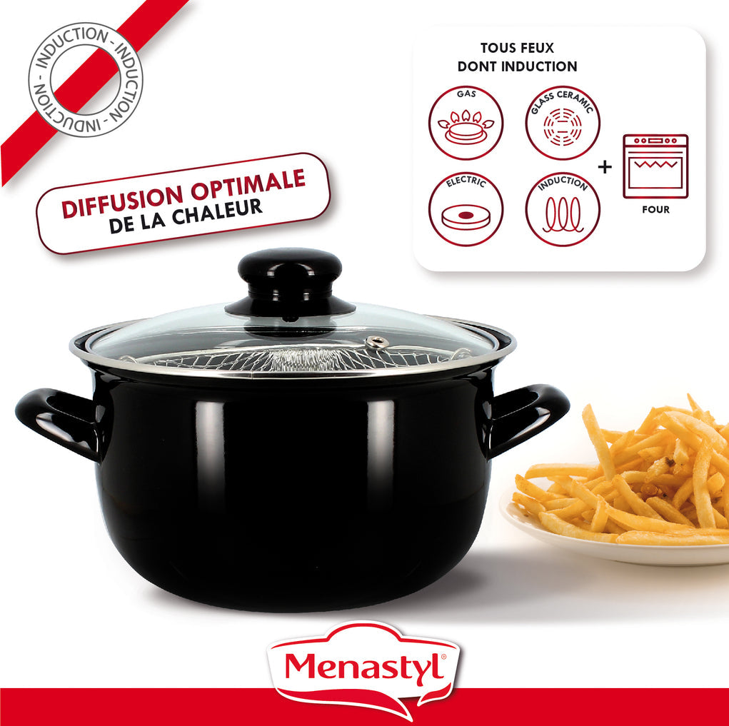 Enamelled Steel Fryer