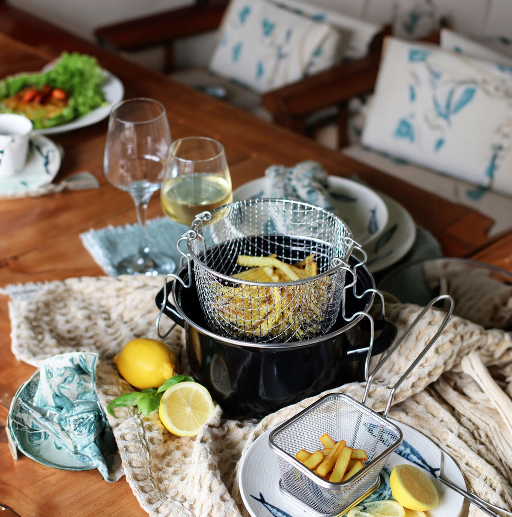 Enamelled Steel Fryer