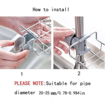 Stainless Steel Faucet Storage Organizer Rack
