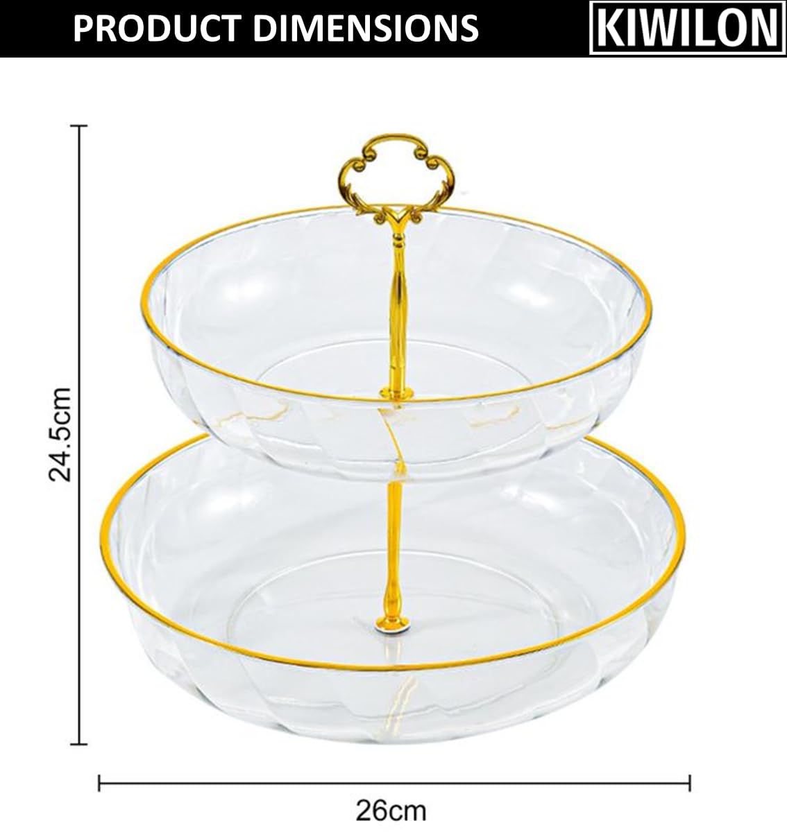 2 Layer Serving Stand