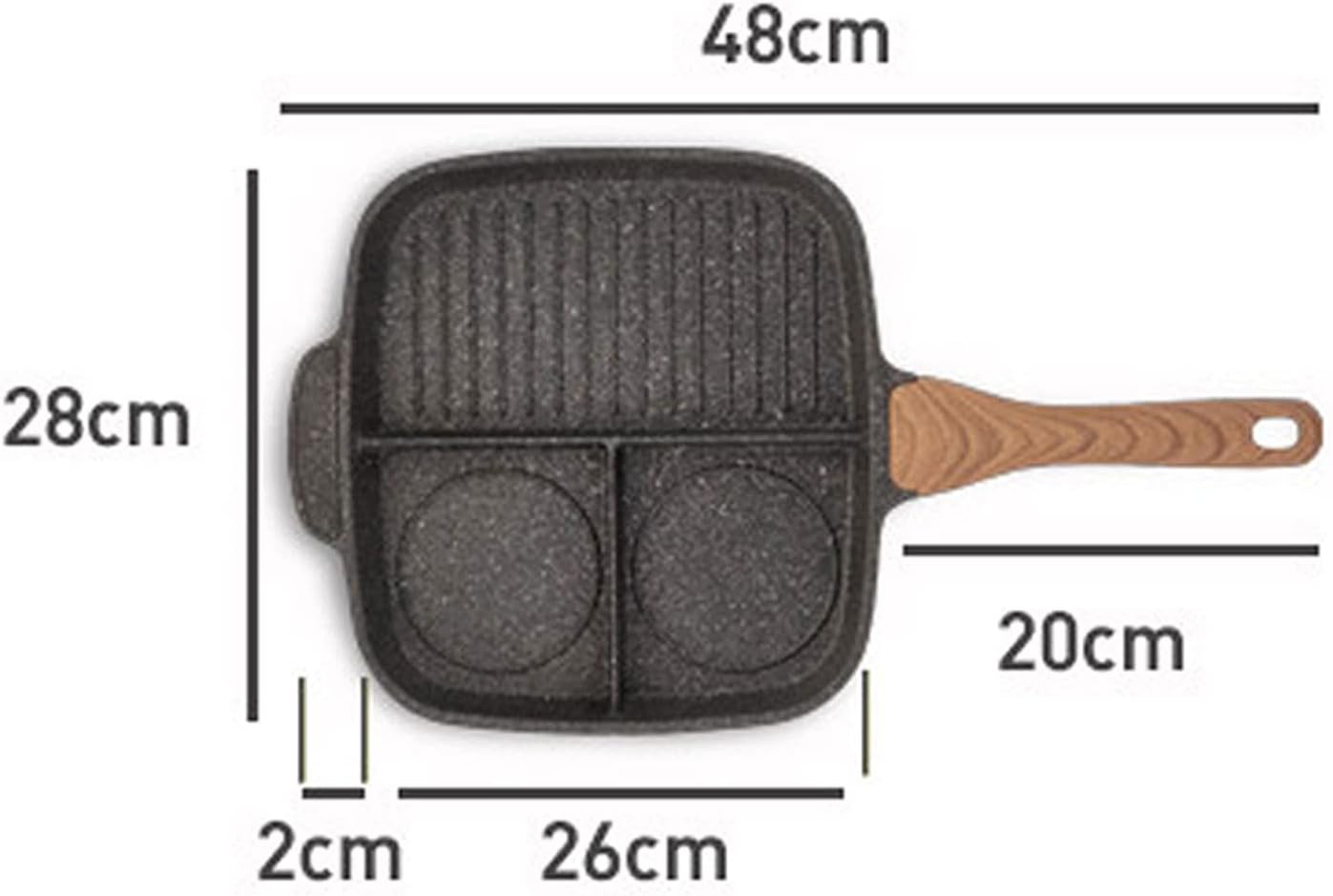 3 Section Grill Pan