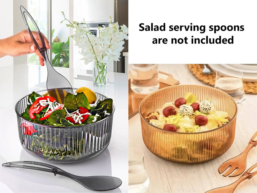 Acrylic Plastic Salad Bowl (23cm)