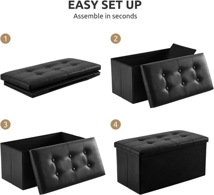 Rectangular Ottoman Folding Storage Box
