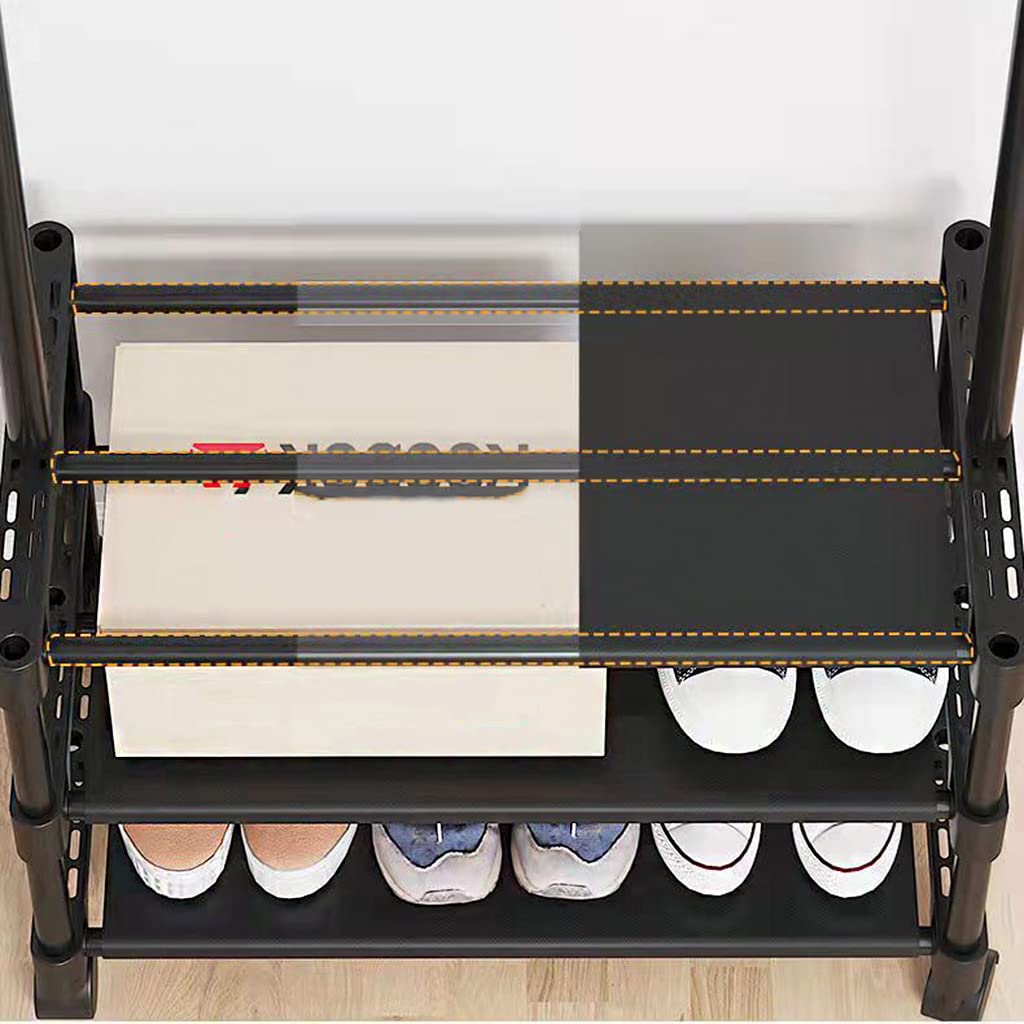 Clothing Rack With Shoe Stand