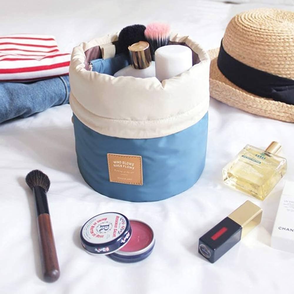 Portable Makeup & Toiletries Drawstring Bag