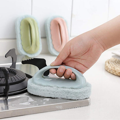 Scourer With Plastic Handle (set of 3)