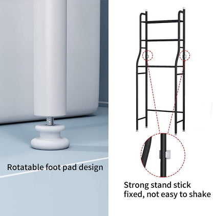 3 Layers Bathroom - Washing Machine & Toilet Seat Rack