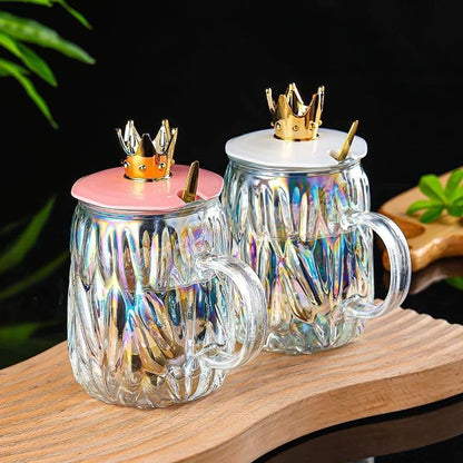 Crown Lid Mug With Spoon