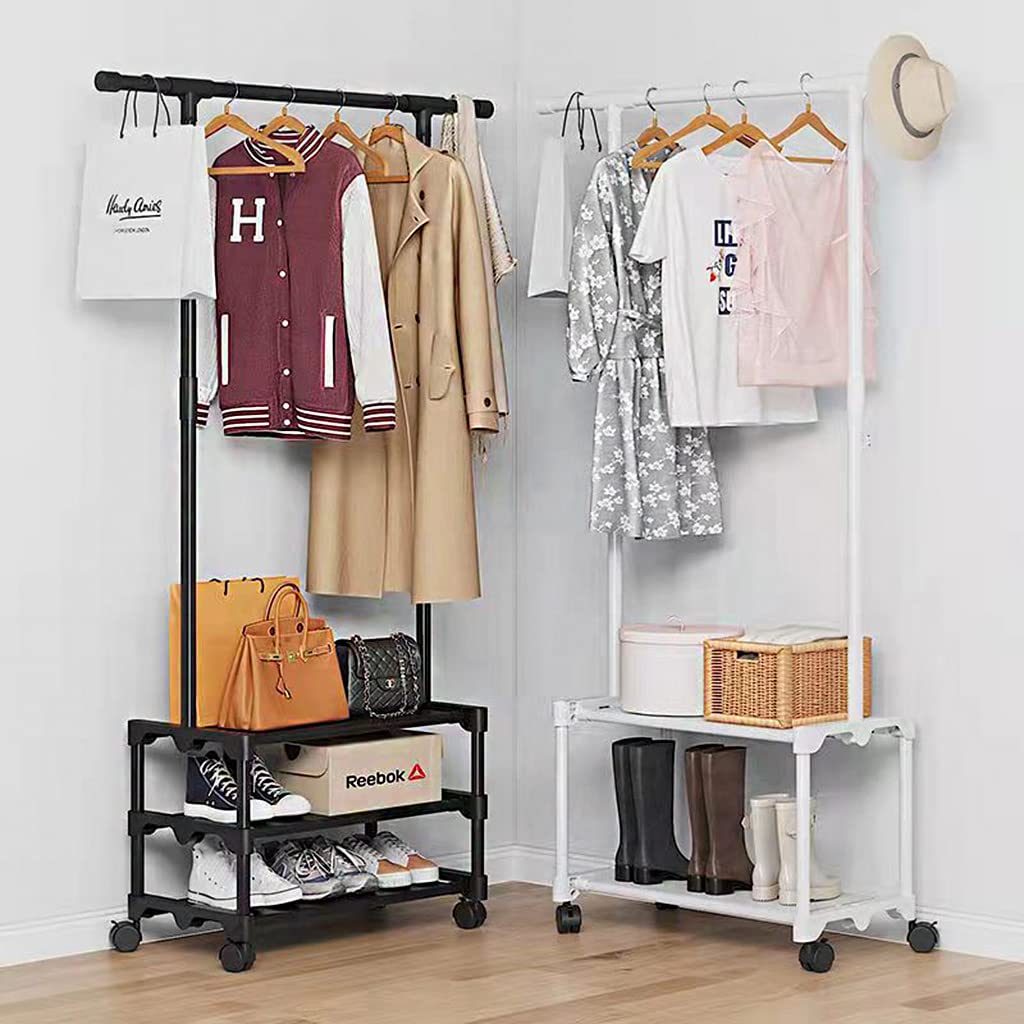 Clothing Rack With Shoe Stand