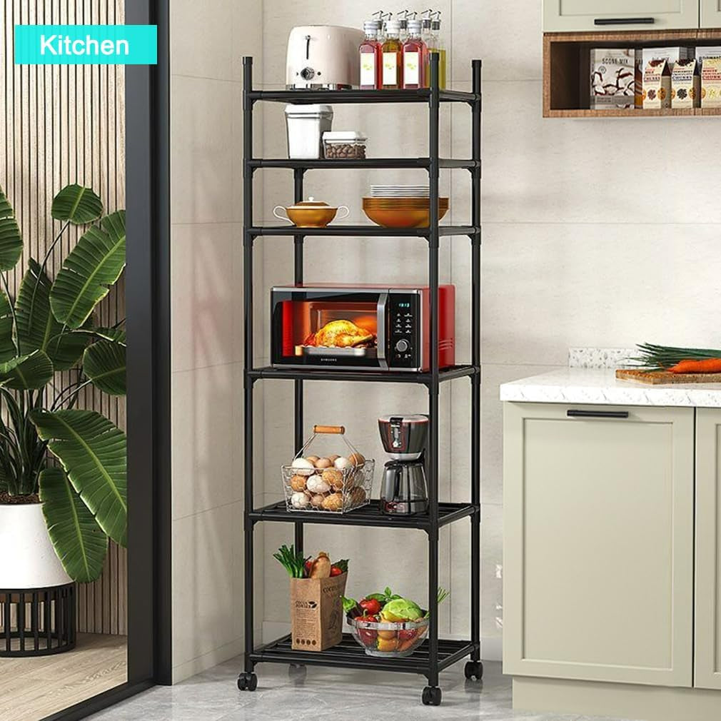 6 Tier Rolling Storage Rack