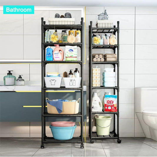 6 Tier Rolling Storage Rack