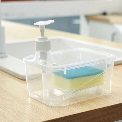 Rectangular Soap Pump and Sponge Bowl