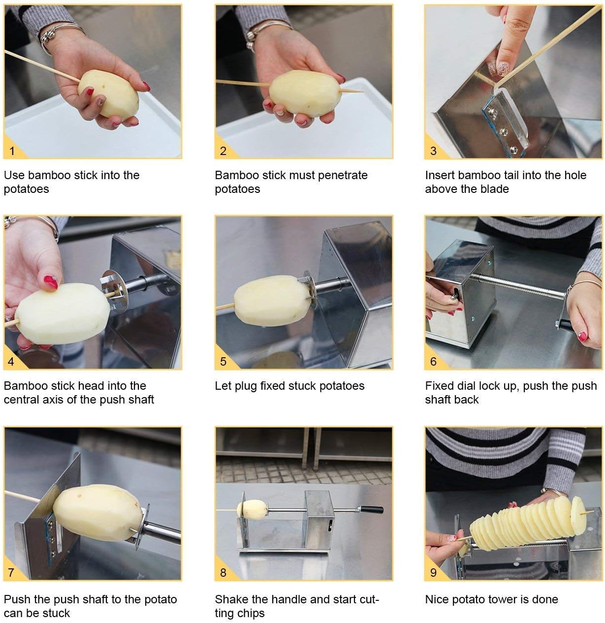 Potato Twister Machine Slicer