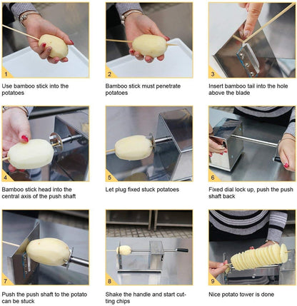 Potato Twister Machine Slicer