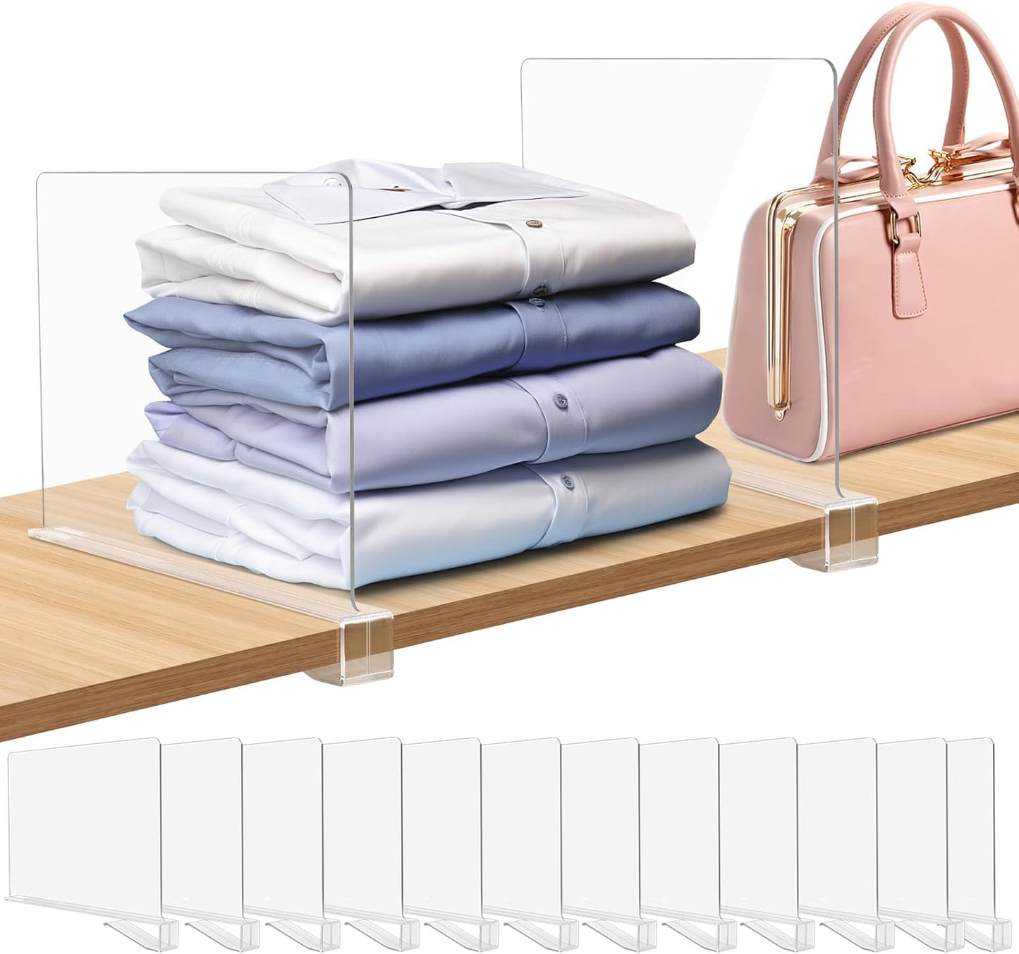 Adjustable Acrylic Shelf (Set of 6 pcs)