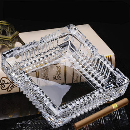 Square Glass Ashtray(3pcs)